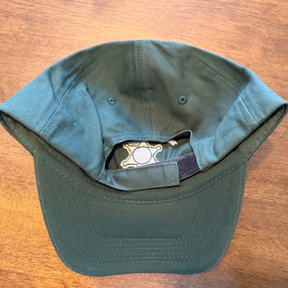 Lawn Enforcement Officer Hat Men's Green Adjustable Hat - Picture 3 of 5